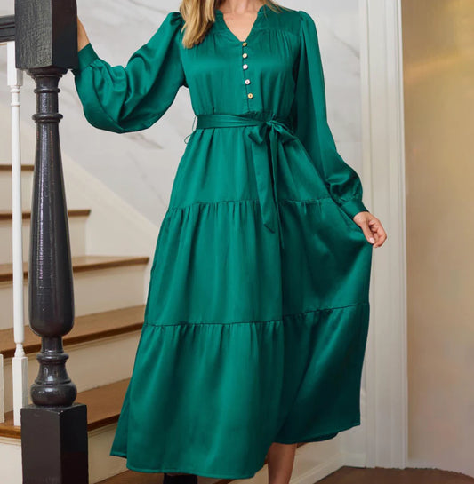 Gracelyn Aventurine Dress
