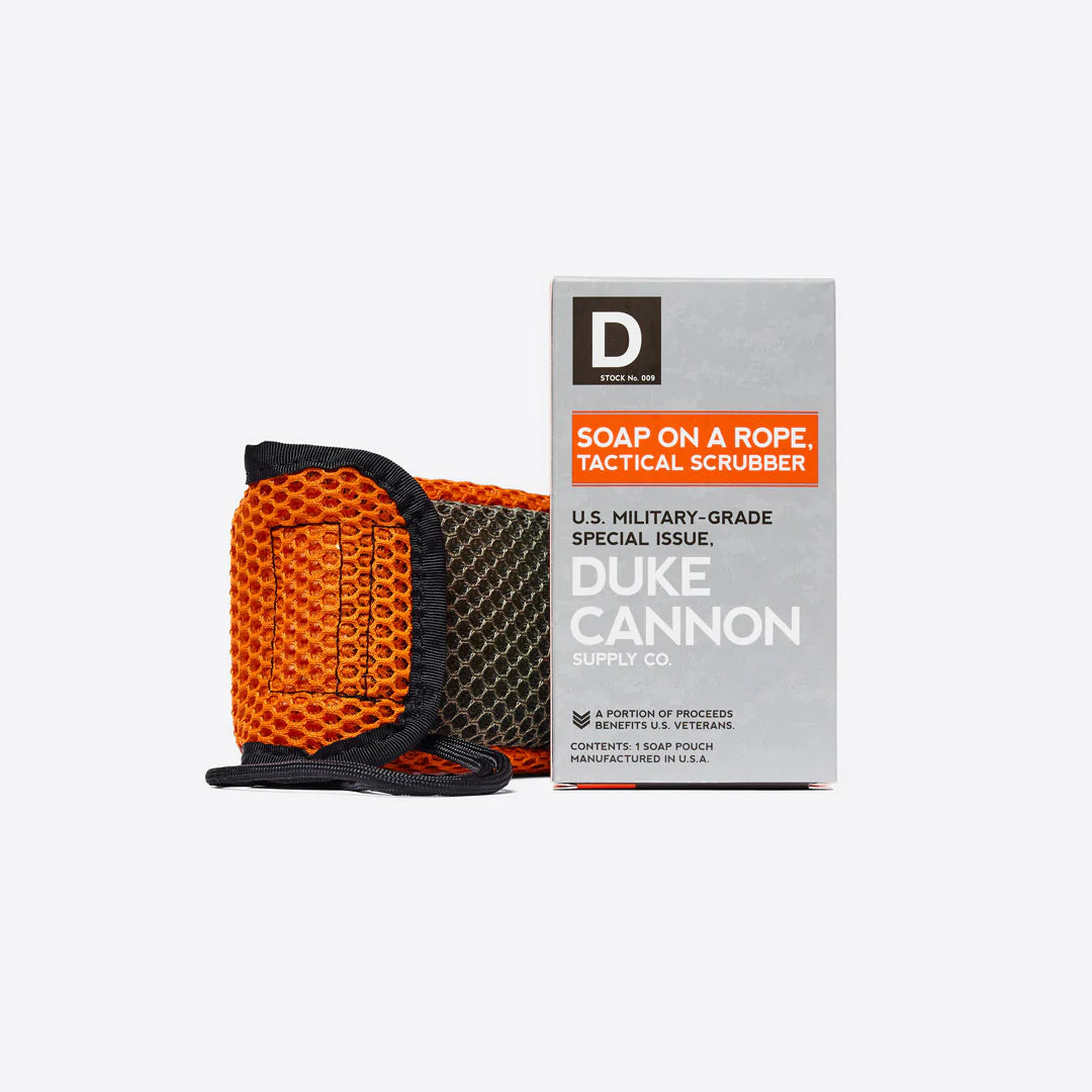 Duke Cannon Soap On A Rope Tactical Scrubber