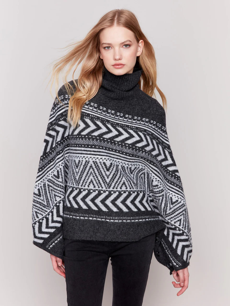 Hairy Yarn Poncho