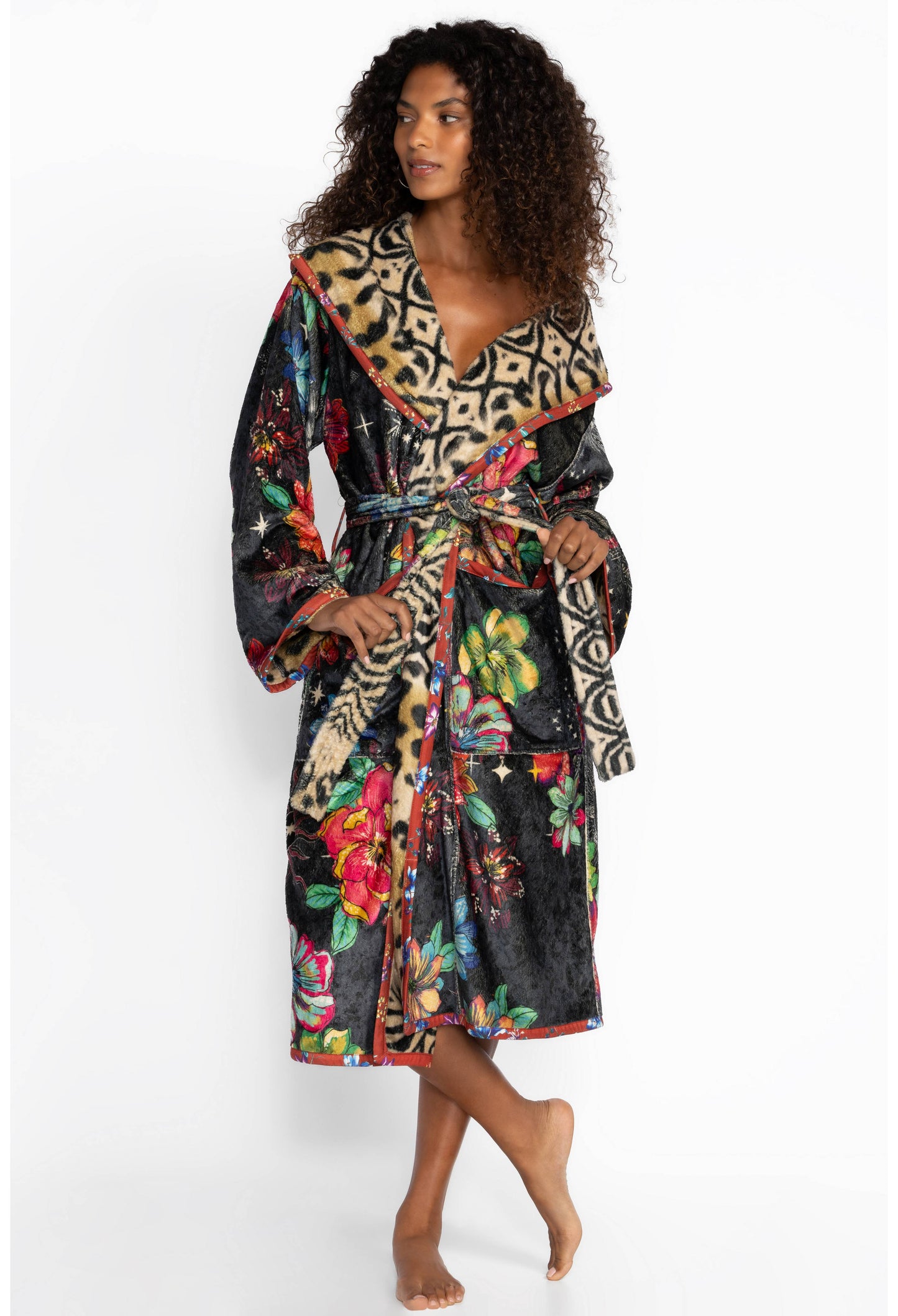 Aditi Reversible Robe - Starry Night