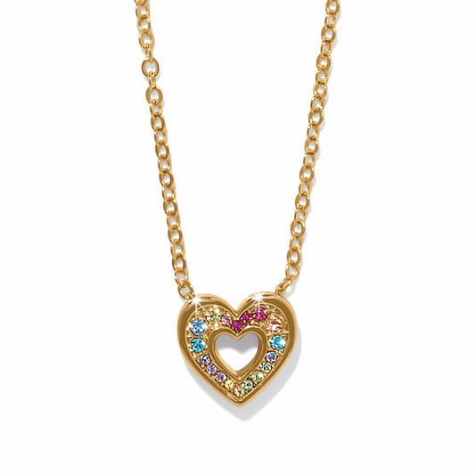 Enchanting Gem Heart Necklace