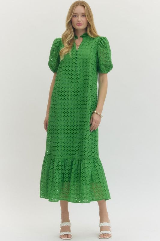 Midi Green Dress