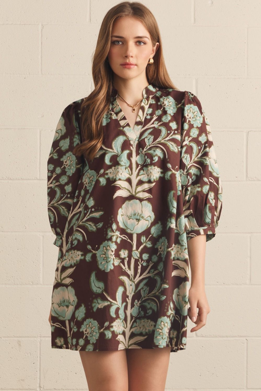 Allover Print Dress