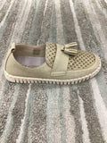 Ilse Jacobsen Platin w/ Camel Sole Sneaker