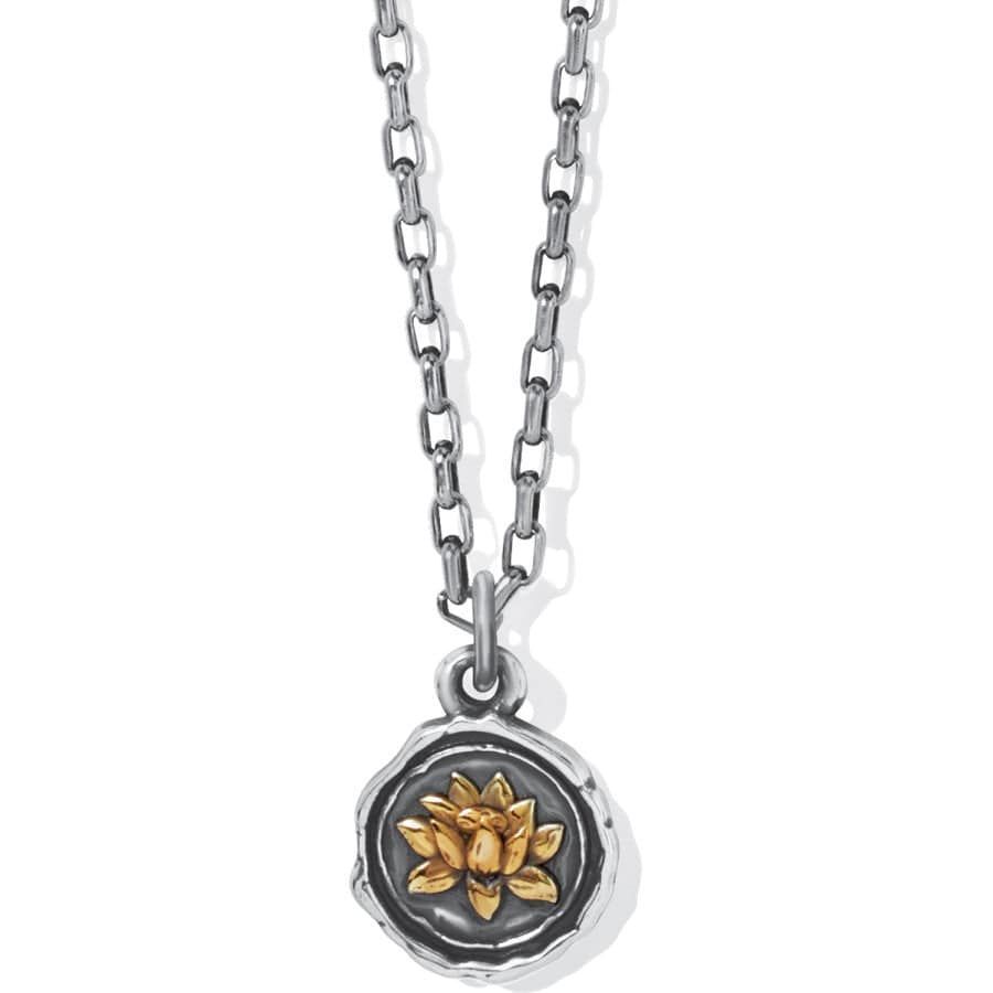 Ferrara Virtue Lotus Flower Pendant Necklace