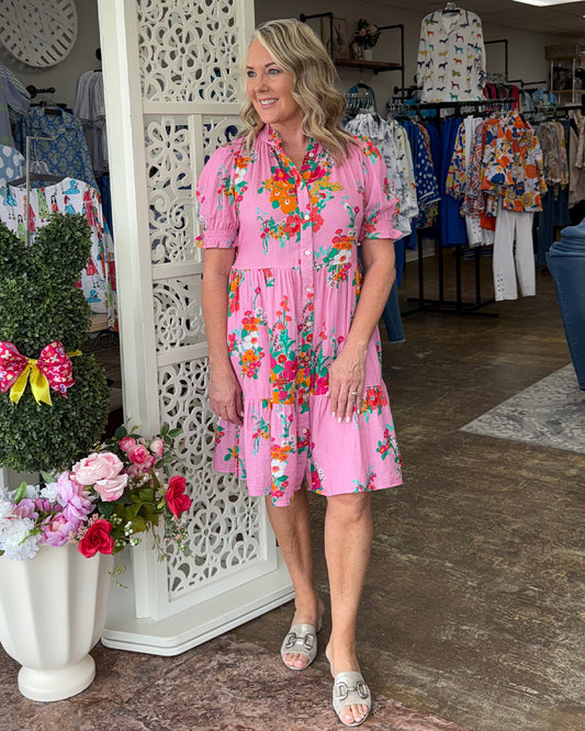 Floral Gauze Dress