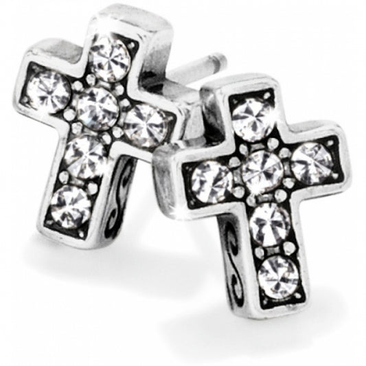 Starry Night Cross Mini Post Earrings