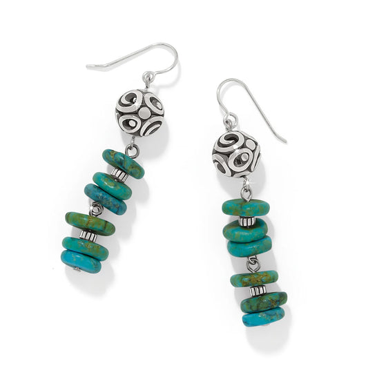 Contempo Sonora Verde Blue French Wire Earring