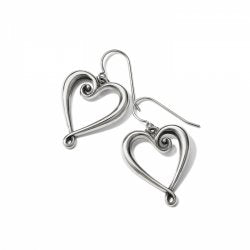 Whimsical Heart French Wire Earrings