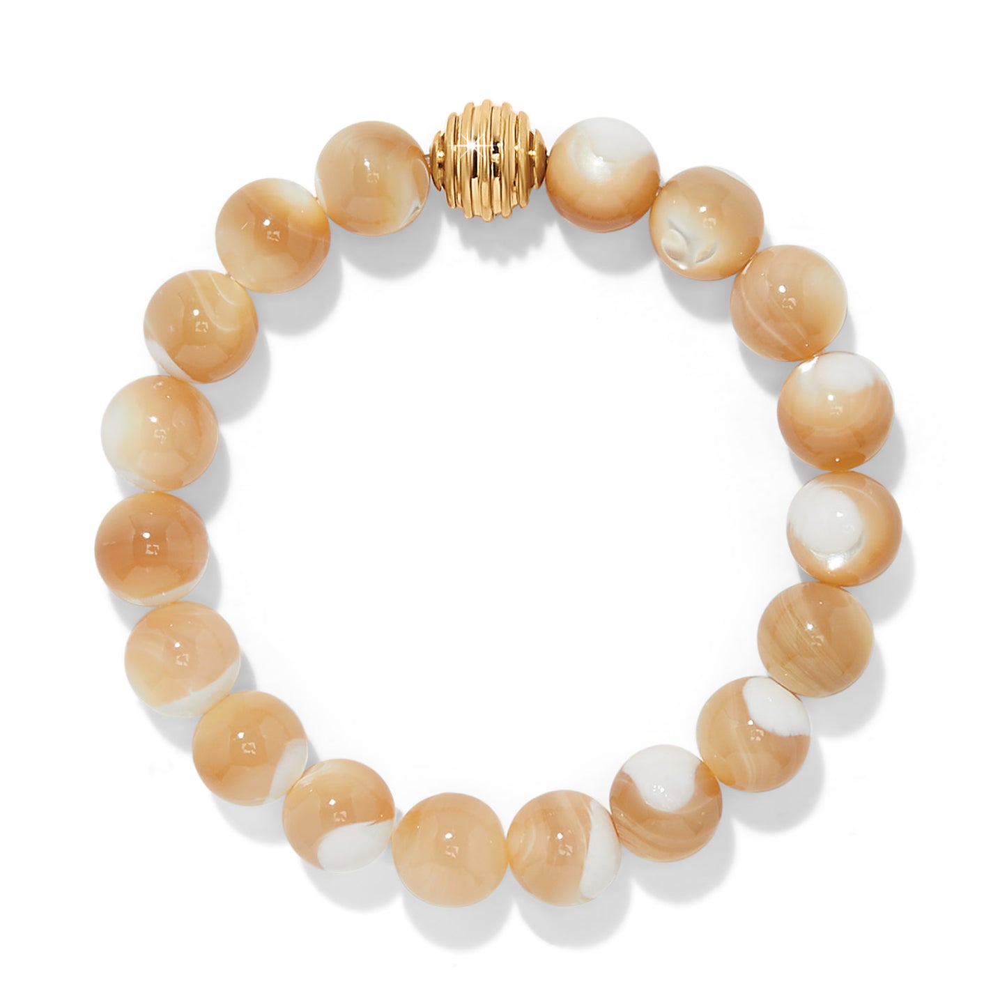 Contempo Nuevo Rosado Mother Of Pearl Stretch Bracelet