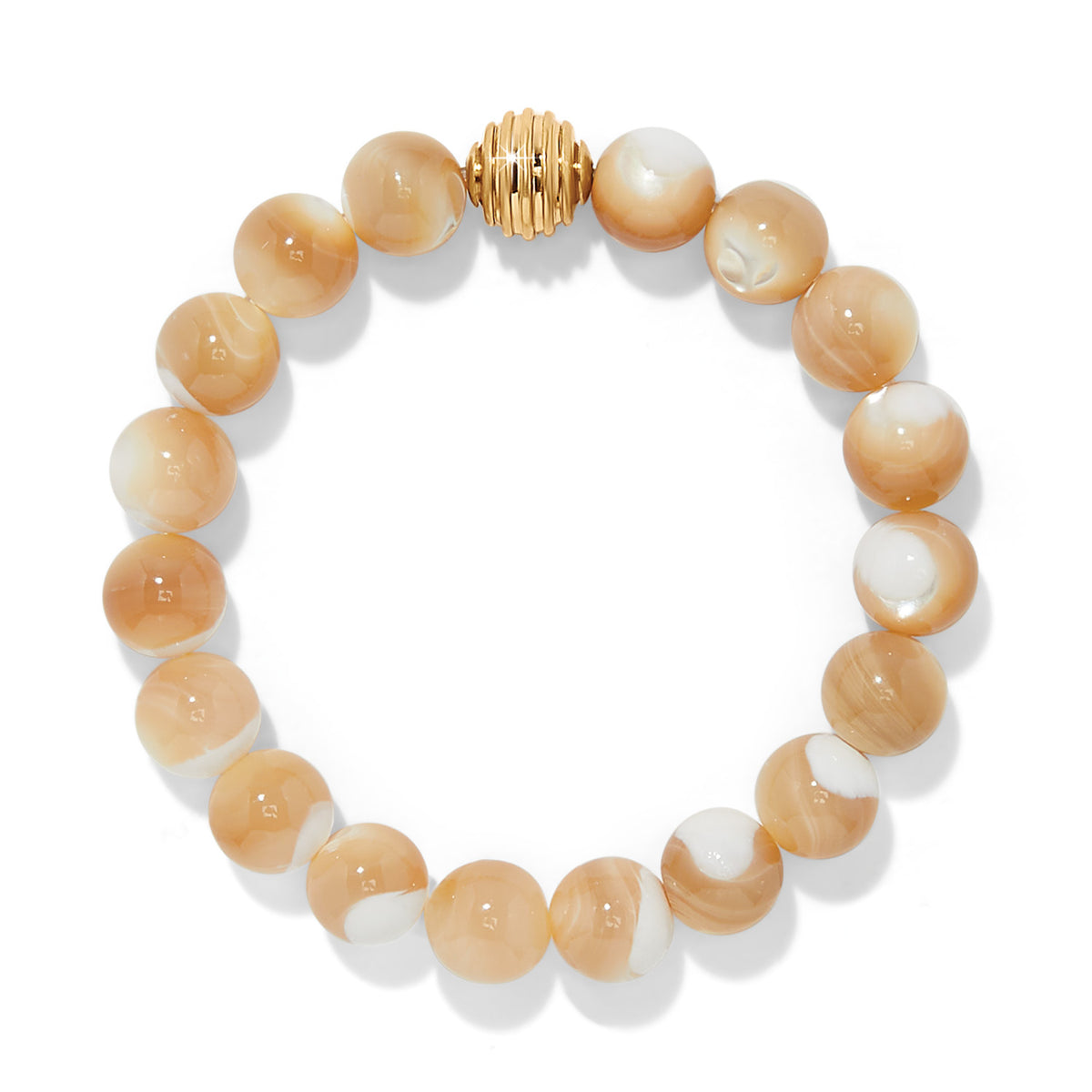 Contempo Nuevo Rosado Mother Of Pearl Stretch Bracelet
