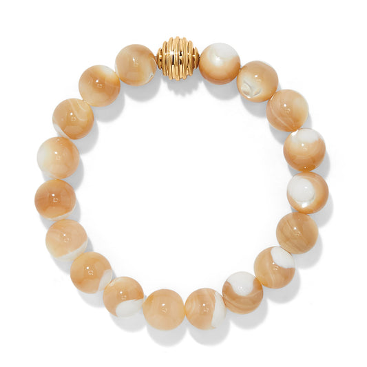 Contempo Nuevo Rosado Mother Of Pearl Stretch Bracelet