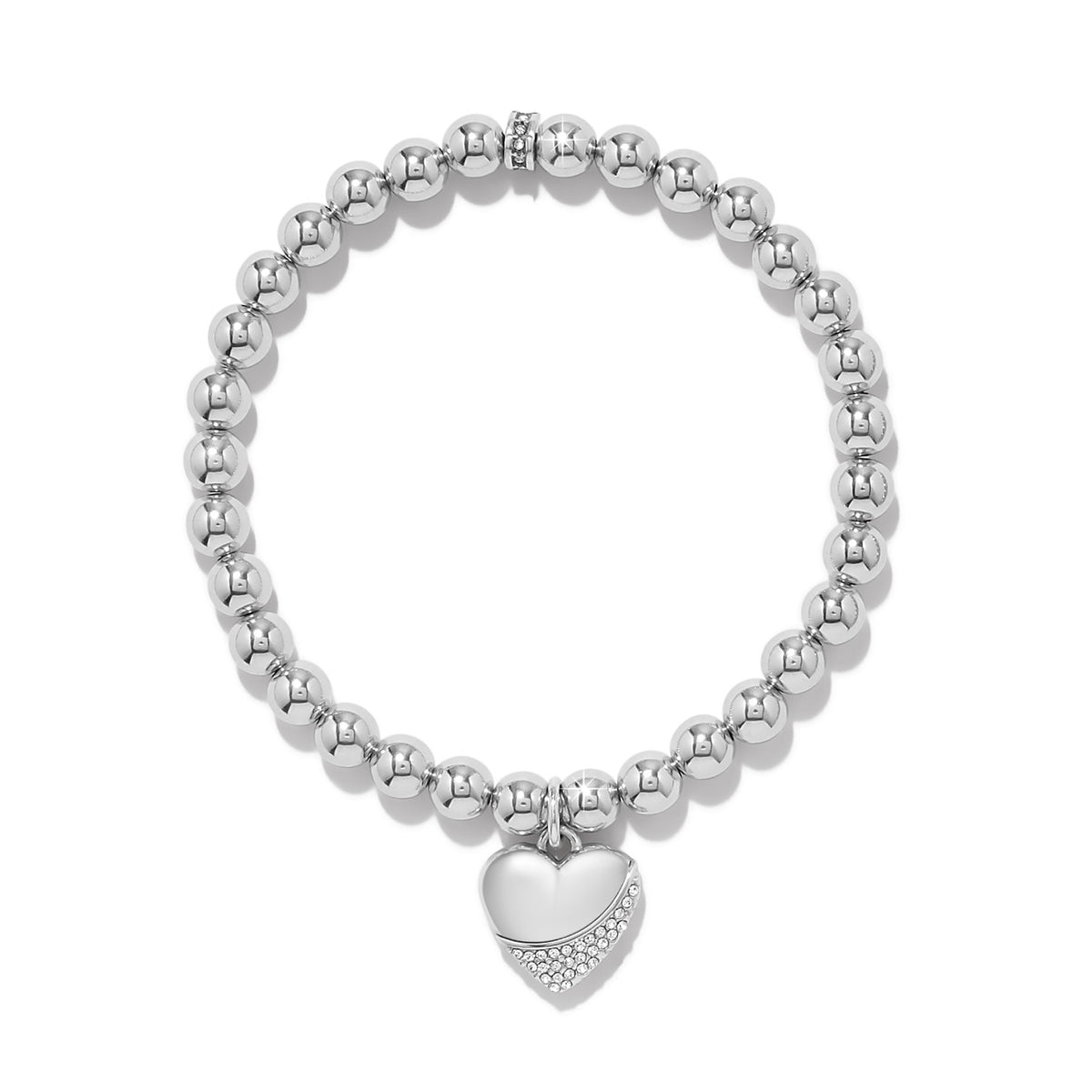Meridian Petite Wave Heart Stretch Bracelet