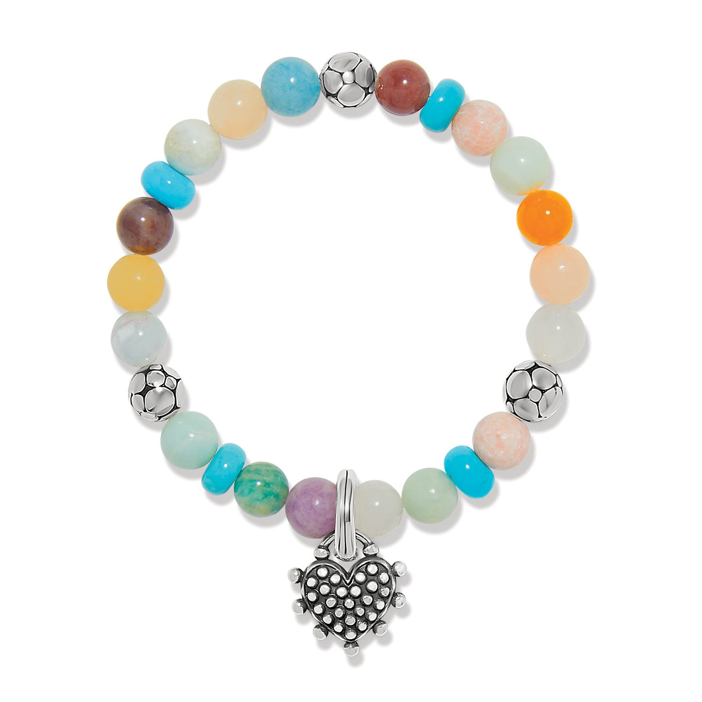 Pebble Sweet Hearts Charm Stretch Bracelet