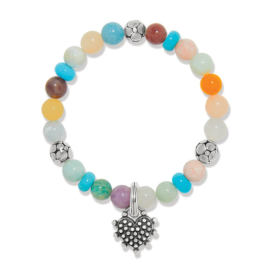 Pebble Sweet Hearts Charm Stretch Bracelet