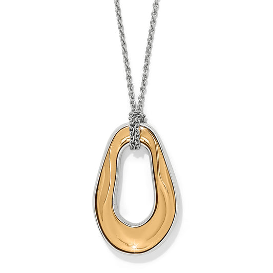 Cascade Two Tone Oval Necklace