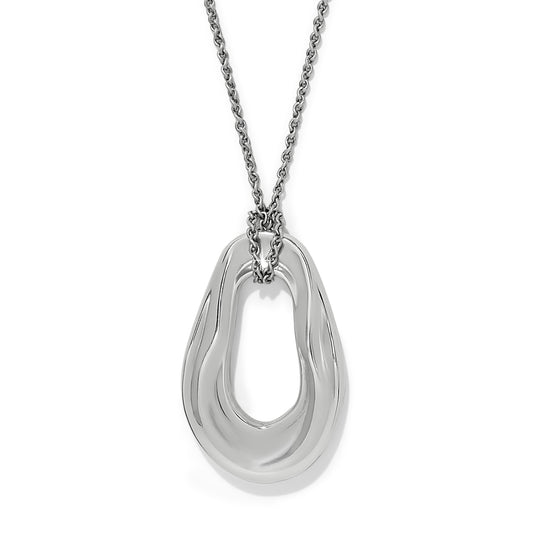 Cascade Two Tone Oval Necklace