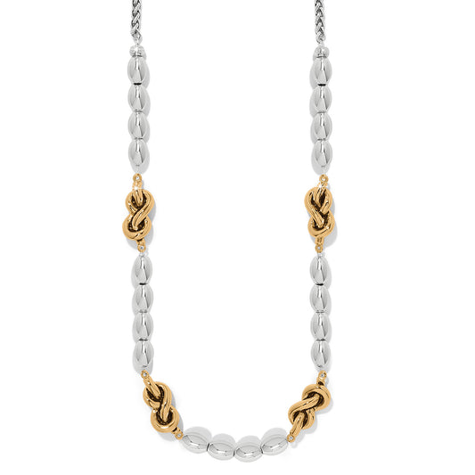 Interlok Single Knot Drops Collar Necklace