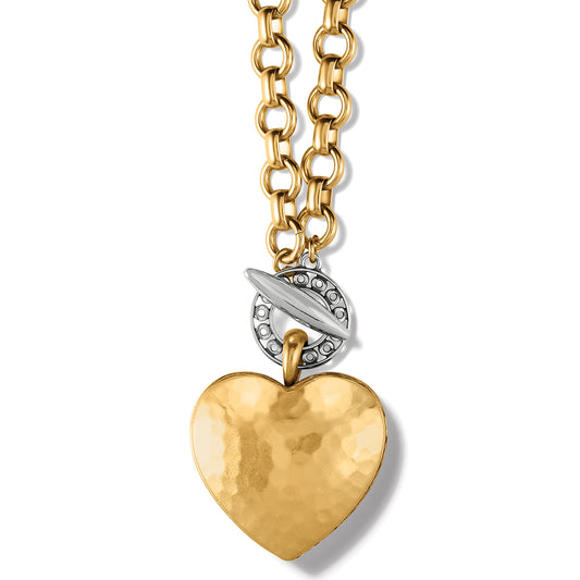 Inner Circle Heart Toggle Necklace