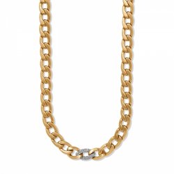 Cleo Pave Link Necklace