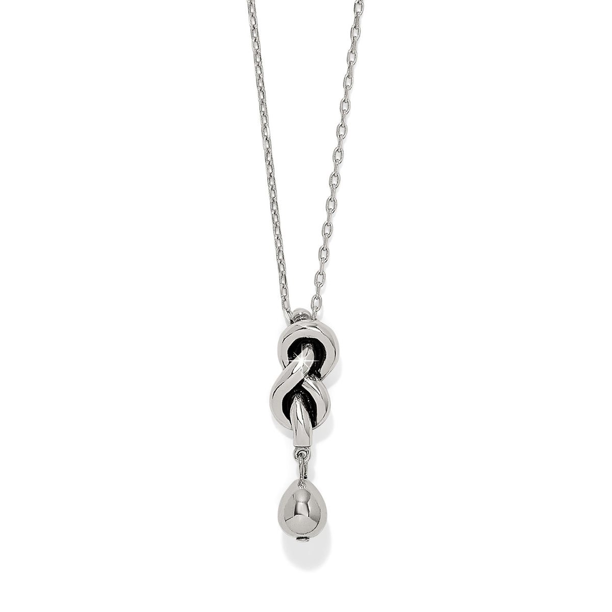 Interlok Single Knot Drop Necklace
