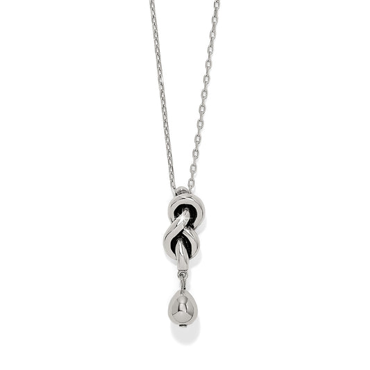 Interlok Single Knot Drop Necklace
