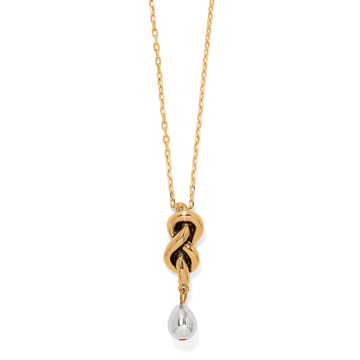 Interlok Single Knot Drop Necklace