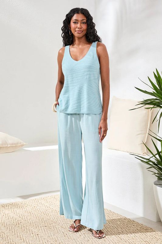Sleeveless V-Neck Sweater