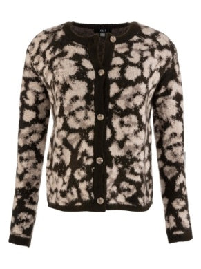 Sadie Animal Print Cardigan